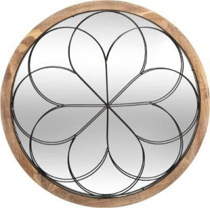 Lustro Okrągłe 65 Cm Drewno Róża New !!