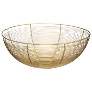 Koszyk Złoty Metalowy 22 Cm