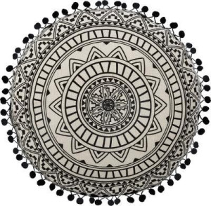 Poduszka dekoracyjna okrągła delhi , boho 40 cm