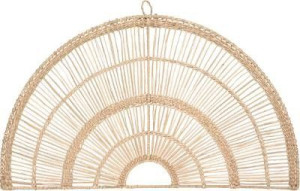 Dekoracja ścienna Wachlarz trawa morska 60 x 36 cm BOHO