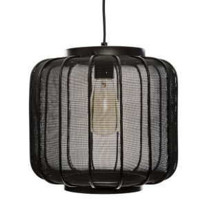Lampa wisząca 'Luna' czarna, metalowa Ø 28 cm