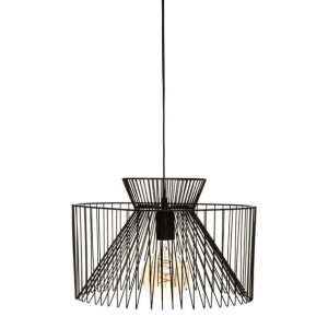 lampa wisząca "DARIO" czarna, metalowa H 22 cm