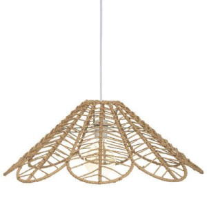 Lampa sufitowa wisząca "Folkowa" D58 cm RATAN BOHO