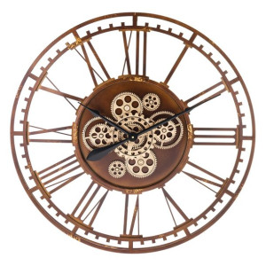 Zegar metalowy 75 cm w stylu industrialnym mechaniczny TOP!!!