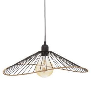 Lampa wisząca "Alara" czarna drut metal 45 cm