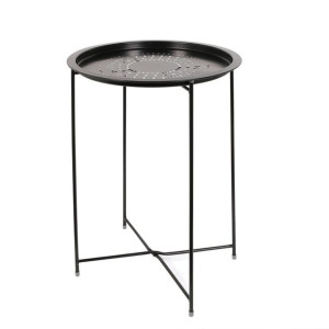 Stolik Metalowy Taca Ø35 Cm H-60