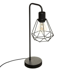 Lampa czarna"Flave" metalowa stołowa ,biurowa 45 cm