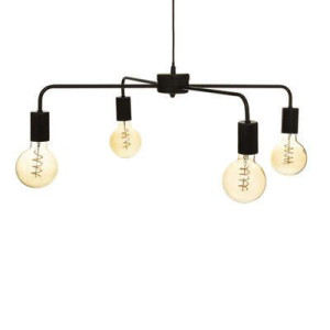 lampa wisząca "Keli" czarna metalowa Ø 69 cm