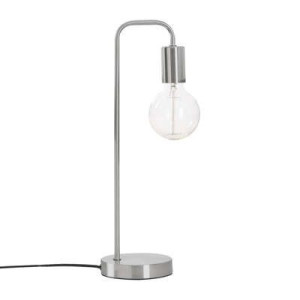 Lampa silver "Keli" metalowa stołowa ,biurowa 45 cm