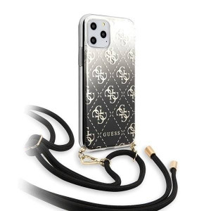 Etui Guess GUHCN65WO4GBK iPhone 11 Pro Max czarny/black hard case 4G Gradie
