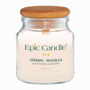 Epic Candle sojowa świeca zapachowa JAŚMIN-WANILIA 200ml
