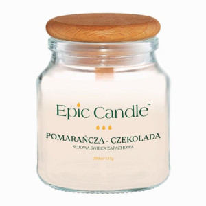 Epic Candle sojowa świeca zapachowa POMARAŃCZA-CZEKOLADA 200ml