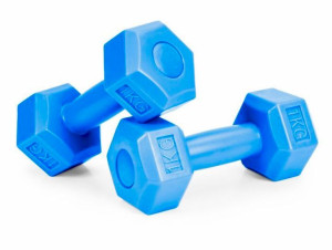 Zestaw Hantli Hantelki Ciężarki Fitness 2x1 Kg Na Prezent