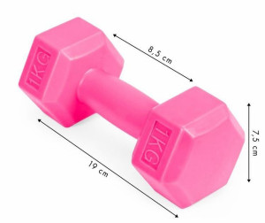 Zestaw Hantli Hantelki Ciężarki Fitness 8x1 Kg Na Prezent