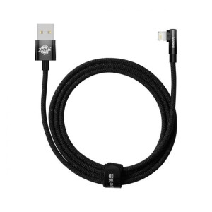 Kabel Kątowy Baseus Mvp 2 Elbow Usb-a - Lightning 2m 2.4a Czarny