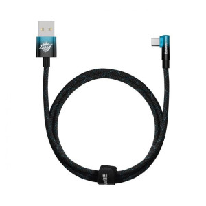 Kabel Kątowy Baseus Mvp 2 Elbow Usb-a - Usb-c 1m Pd 100w 5a Niebieski