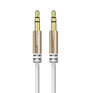 Kabel Audio Sprężynowy Dudao Aux Mini Jack 3.5mm ~150cm Biały (l12)