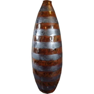 Wazon Ceramiczny Na Kwiaty Ciężki Wysoki 60 Cm Brąz