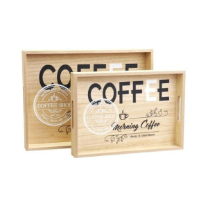Zestaw 2 Tac Coffee Tace Drewniane