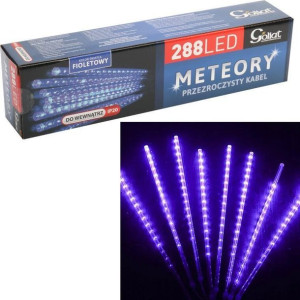 Dekoracja Świetlna Meteory 288 Led Fioletowe