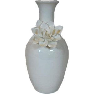 Wazon Ceramicznynz Kwiatem Ozdoba Dekoracyjna