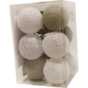 Kule Cotton Balls Bawełniane Kule 10 Led 6 Cm