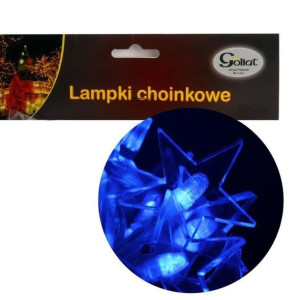 Lampki Choinkowe 20 Led Gwiazdki Niebieskie I