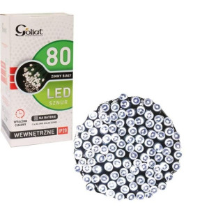 Lampki 80 Led Na Baterie Z Timerem Oświetlenie Choinkowe