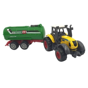 Traktor Maszyna Rolnicza Z Przyczepą Beczka Metal