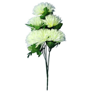 Bukiet 7 Chryzantem Białych Fi 16 Cm