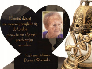 Podstawka Na Znicz +zdjęcie Wszystkich Świętych