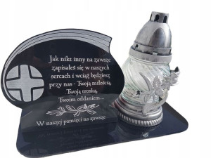 podstawka na znicz GRAWER, statuetka na grób, 25cm