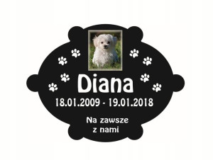 nagrobek dla kota psa tablica dla zwierząt ZDJĘCIE