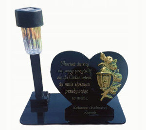 statuetka + LAMPKA SOLARNA, znicz SOLAR, znicze