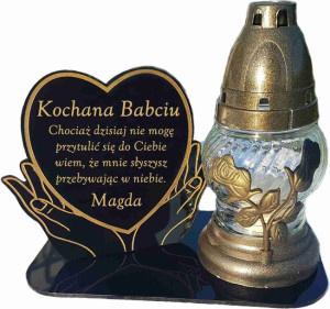 STATUETKA na znicze, znicz DZIEŃ BABCI I DZIADKA