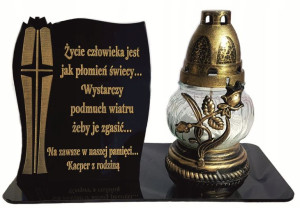 statuetka na znicz GRAWER, statuetka na grób, 25cm