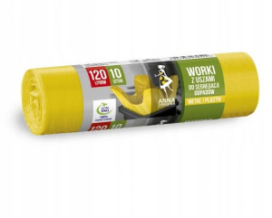 Worki z uszami do segregacji śmieci 10x120 l