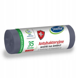 Antybakteryjne worki na śmieci Stella 35l
