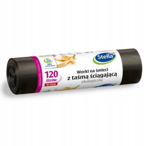 Worki na śmieci z taśmą Eko 120L (10) Stella