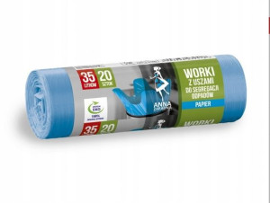 Worki z uszami do segregacji Papier 20 szt x 35 l