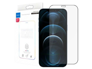 Szkło Hartowane Rock Full Glue Do Apple Iphone 12 Pro Max 6.7 Czarne