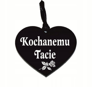 zawieszka na znicz z grawerem KOCHANEMU TACIE