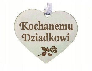 zawieszka na znicz z grawerem Kochanemu Dziadkowi