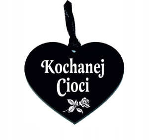 zawieszka na znicz z grawerem KOCHANEJ CIOCI