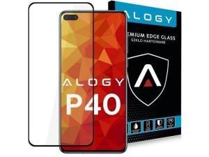Szkło Alogy Full Glue Case Friendly Do Huawei P40 Czarne