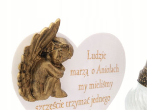 znicz dla dziecka z aniołkiem 3D nagrobek + grawer