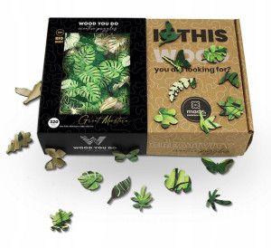 Puzzle Drewniane Kwiaty Eko Układanka Monstera 320