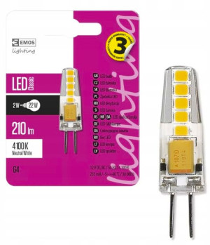 Żarówka LED niskonapięciowa 12V G4 1.9W 200lm EMOS