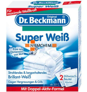 Dr. Beckmann Saszetki Wybielające Super Weiss 2szt DE
