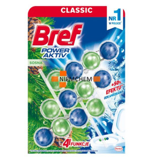 Bref Power Pine Sosnowa Zawieszka WC Kulki do Toalety 3szt